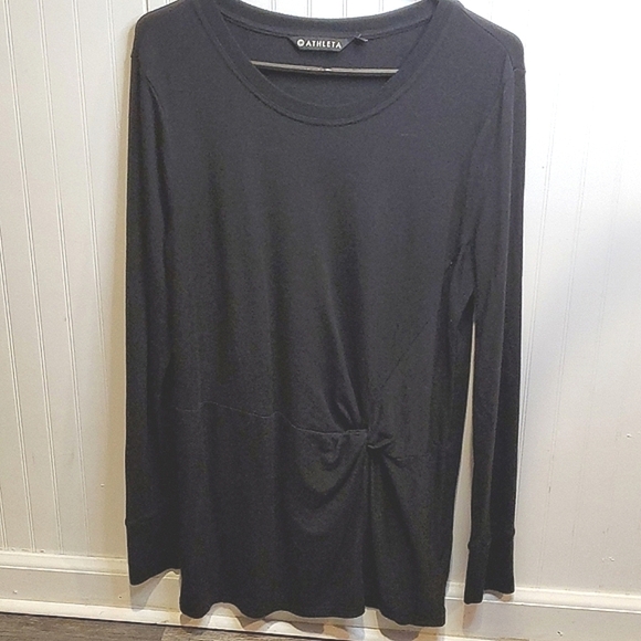 Athleta Modal Blend Knot front Longline Top size medium - Picture 1 of 7